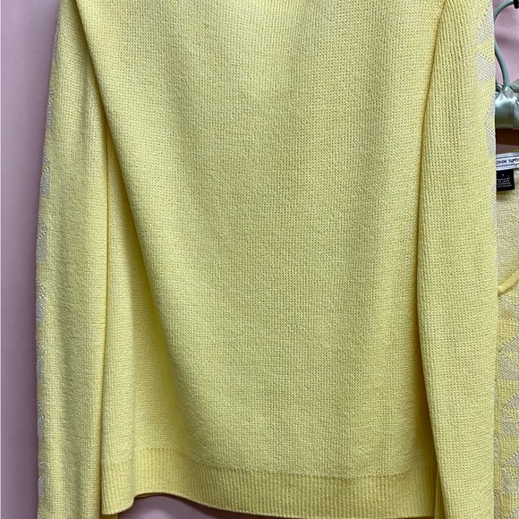 St. John Sport Jacket zipper closure size L bright yellow - Picture 7 of 8